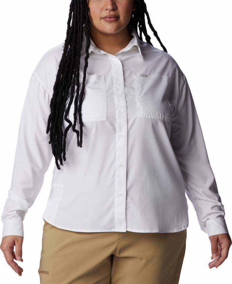 Silver Ridge Utility LS Shirt - Plus - Womens - White 1