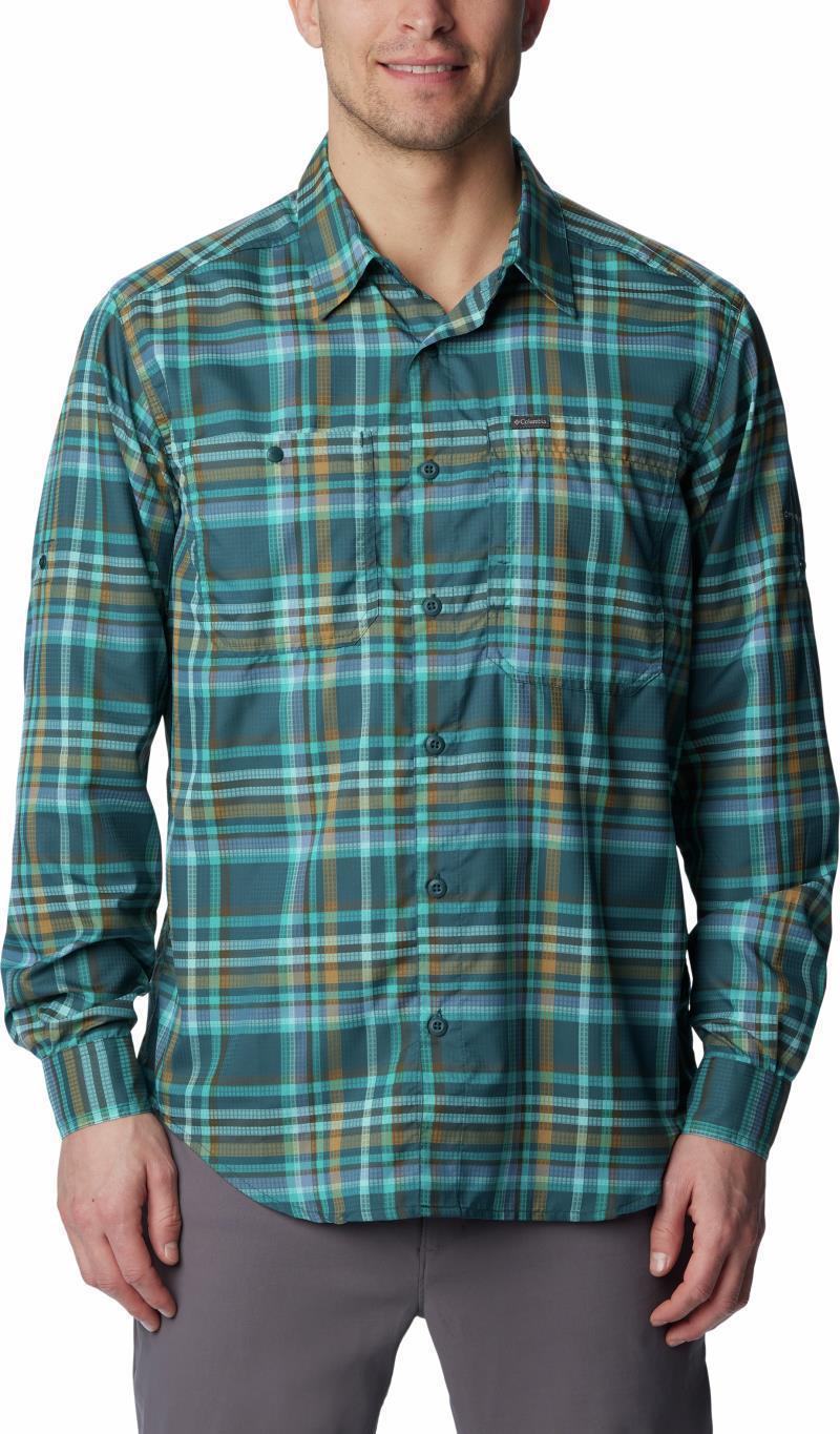 Silver Ridge Utility Lite Plaid LS - Mens - Night Wave Dispearsed Plaid 1