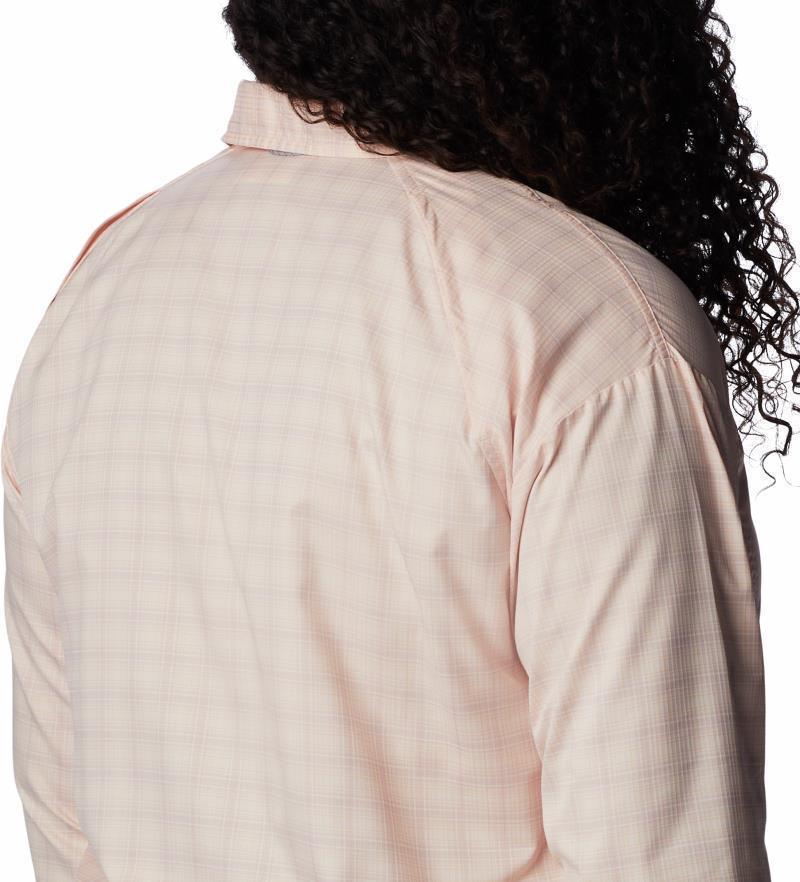 Silver Ridge Utility Patterned LS Shirt - Plus - Womens - Peach Blossom / Peak Plaid 4