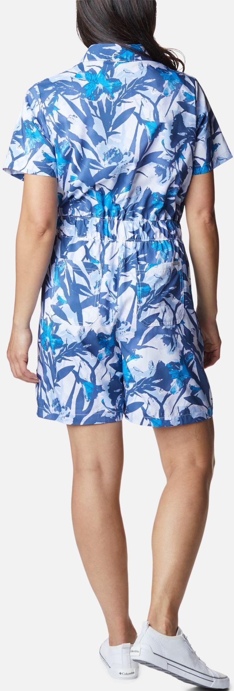 Silver Ridge Utility Romper - Womens - White / Floriculture 2