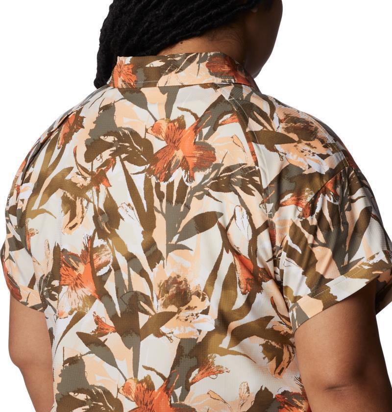 Silver Ridge Utility SS Shirt - Plus - Womens - Chalk / Floriculture 5