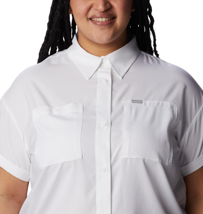 Silver Ridge Utility SS Shirt - Plus - Womens - White 4