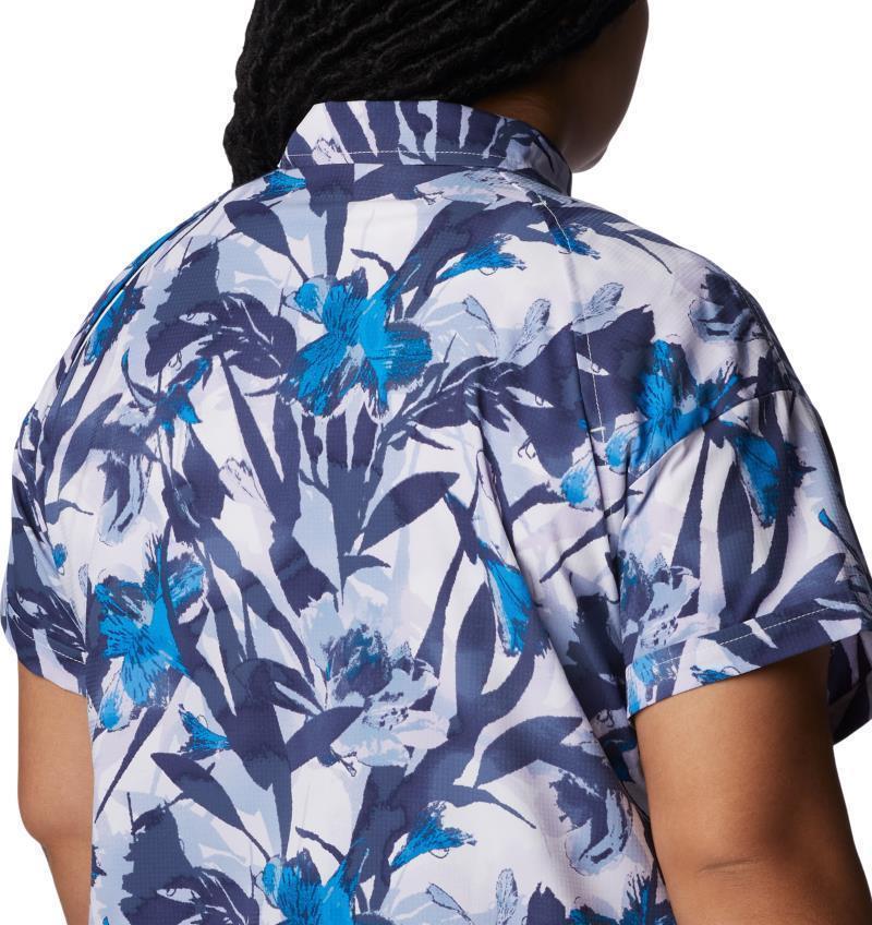 Silver Ridge Utility SS Shirt - Plus - Womens - White / Floriculture 5