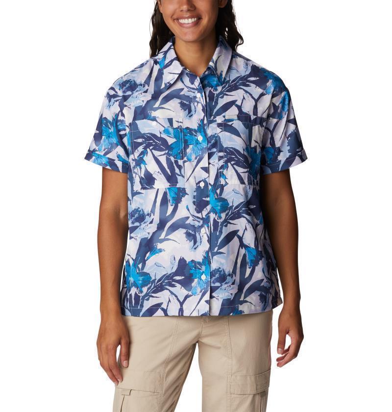 Silver Ridge Utility SS Shirt - Womens - Chalk / Floriculture 1