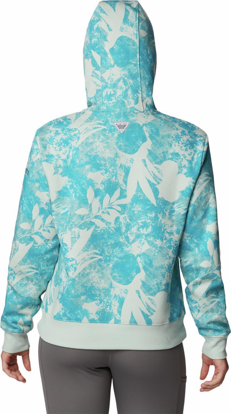 Slack Water French Terry Hoodie - Womens - Cool Green Skydye 2