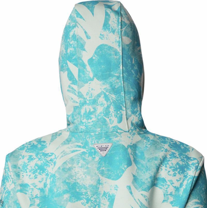 Slack Water French Terry Hoodie - Womens - Cool Green Skydye 3