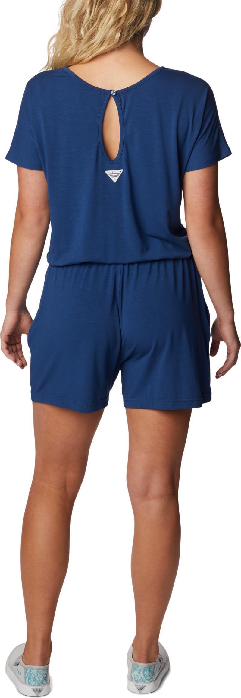 Slack Water Knit Romper, 4" Inseam - Womens - Carbon 3