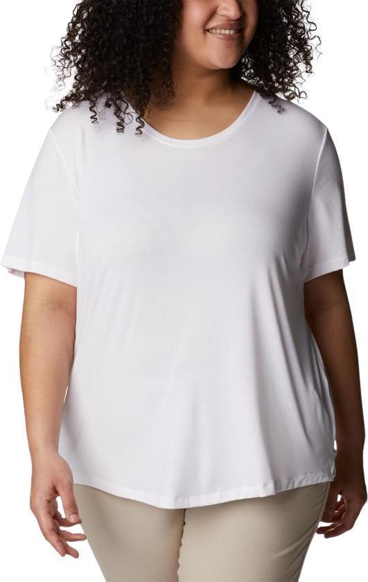Slack Water Knit Tee II - Plus - Womens - White 1