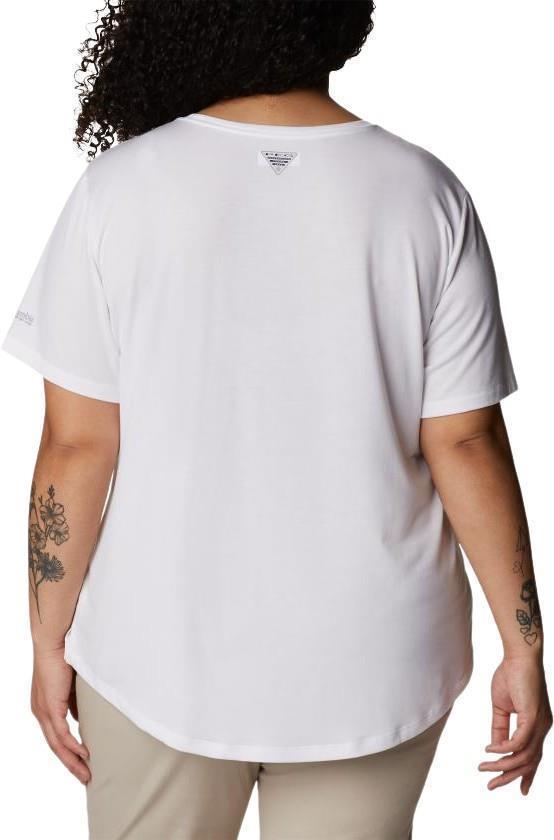 Slack Water Knit Tee II - Plus - Womens - White 3