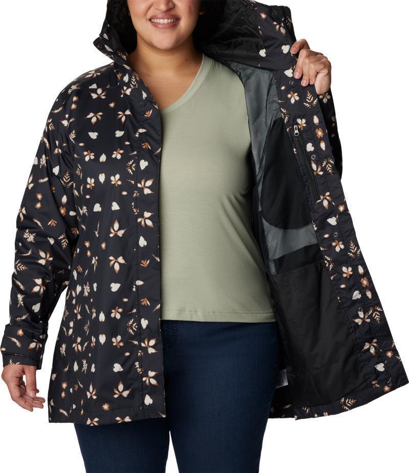 Splash A Little II Jacket - Plus - Womens - Black Cyanofrond Print 5