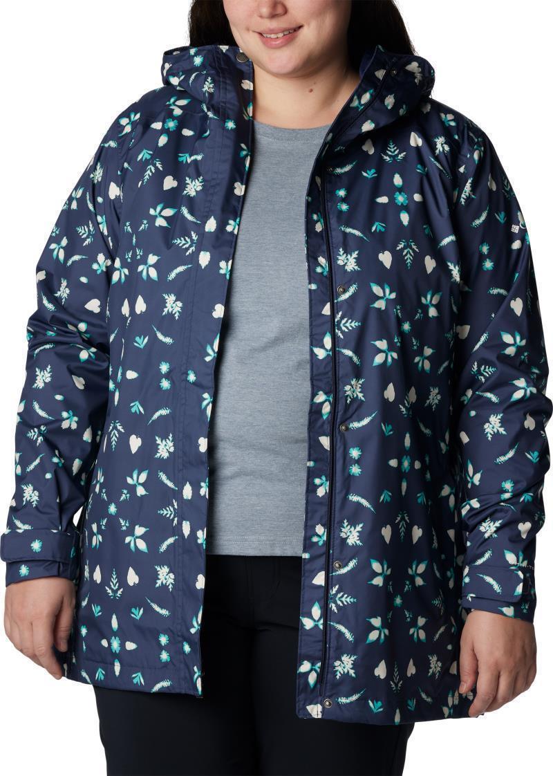 Splash A Little II Jacket - Plus - Womens - Nocturnal Cyanofrond Print 4