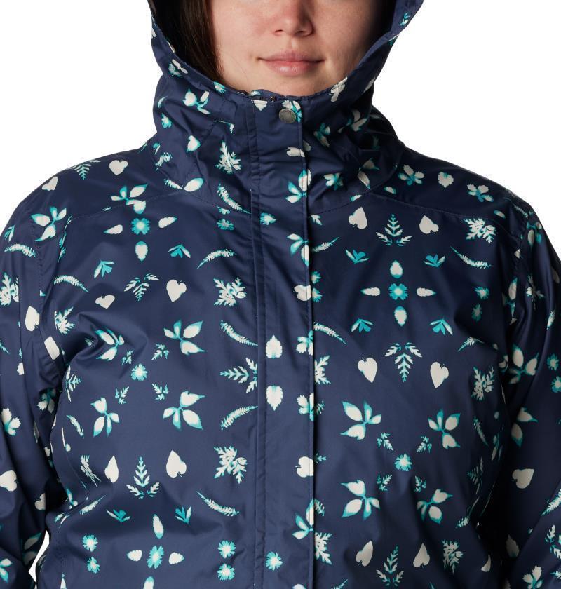 Splash A Little II Jacket - Plus - Womens - Nocturnal Cyanofrond Print 6