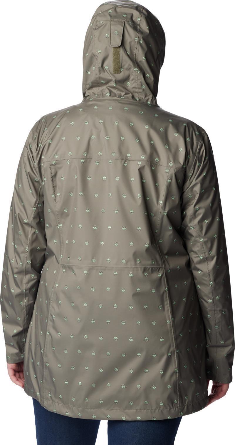Splash A Little II Jacket - Plus - Womens - Stone Green Swell Dots Print 2
