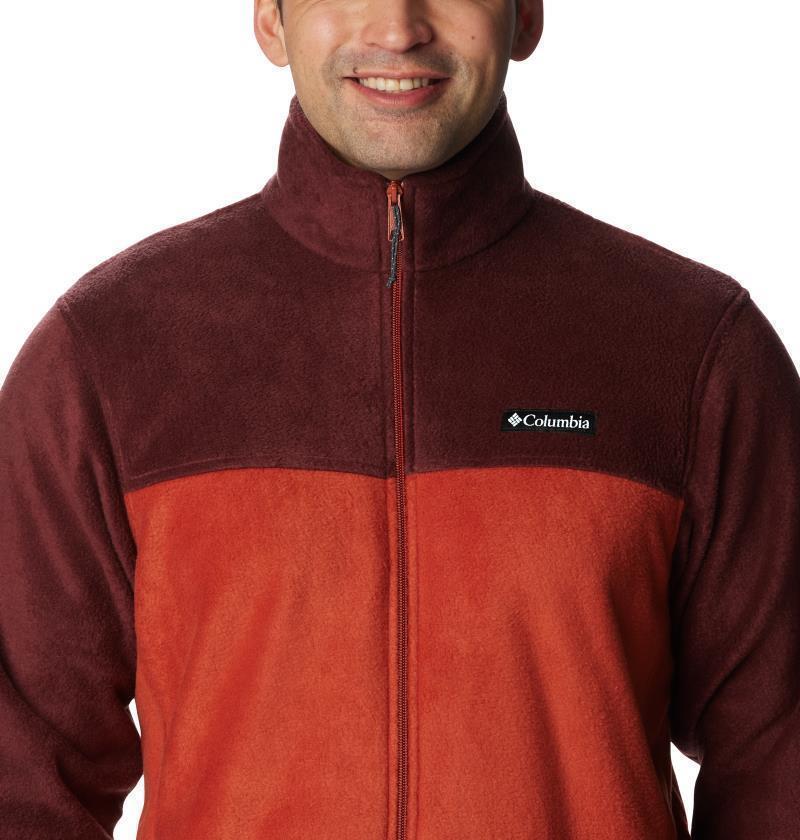 Steens Mountain Full Zip 2.0 - Mens - Elderberry / Warp Red 6