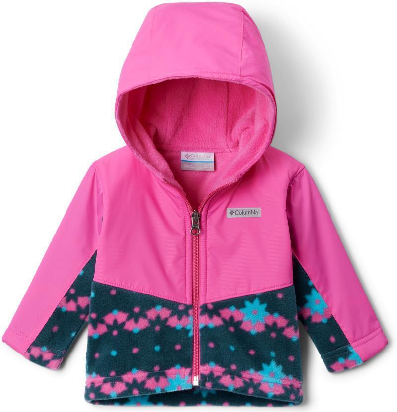 Steens Mountain Overlay Hoodie - Infant - Night Wave Daisydot / Pink Ice 1
