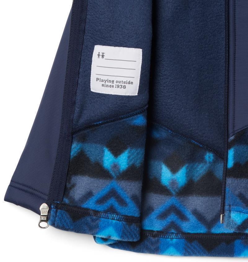 Steens Mountain Overlay Hoodie - Toddler - Collegiate Navy Checkpoint / Coll Navy 3