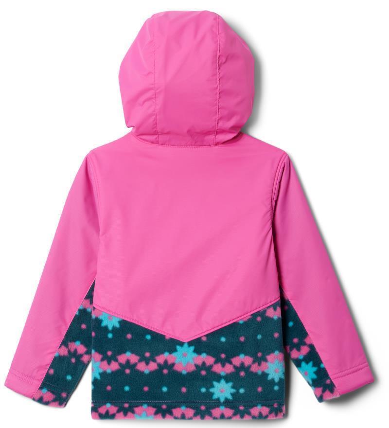 Steens Mountain Overlay Hoodie - Toddler - Night Wave Daisydot / Pink Ice 2