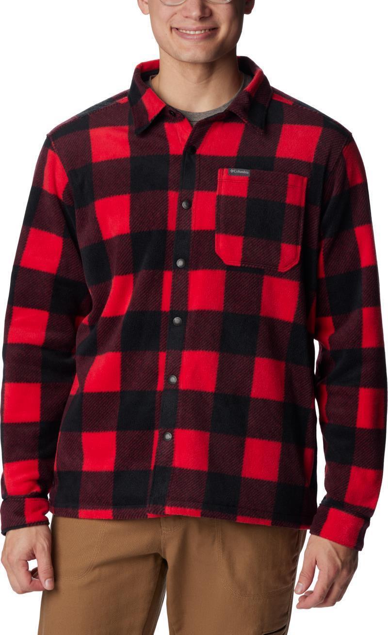 Steens Mountain Printed Shirt Jacket - Tall - Mens - Mountain Red Check Print 1