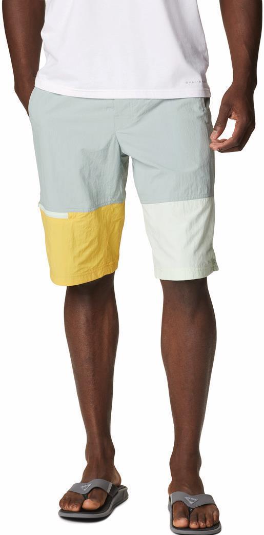 Summerdry Belted Shorts, 12" Inseam - Mens - Niagara / Ice Green / Golden Nugget 1