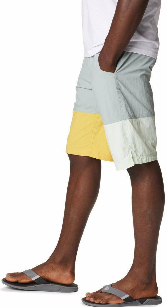 Summerdry Belted Shorts, 12" Inseam - Mens - Niagara / Ice Green / Golden Nugget 3