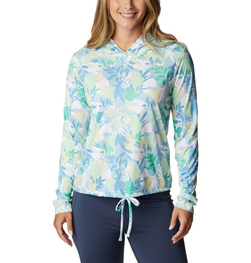 Summerdry LS Printed Hoodie - Womens - Key West / Floriated 1