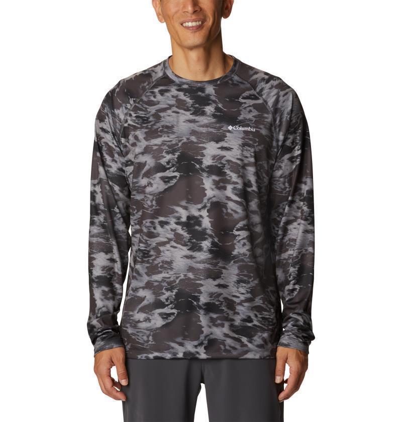 Summerdry Printed LS - Mens - Black Natureal Waves 1