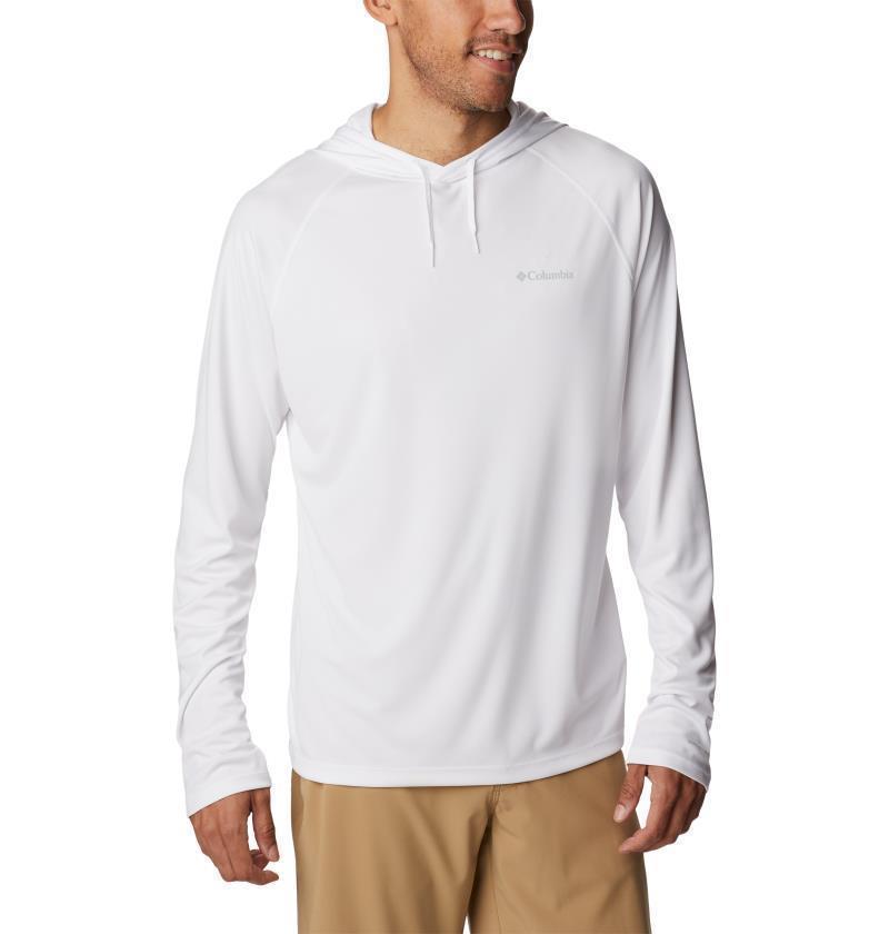 Summerdry Raglan Hooded LS - Mens - White 1