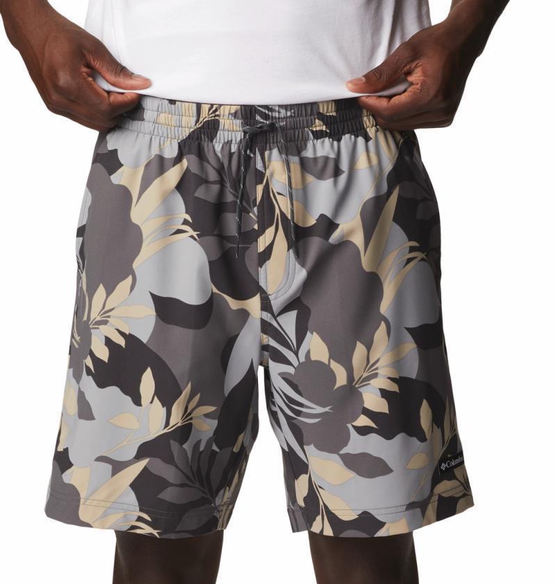 Summertide Stretch Printed Shorts, 6" Inseam - Mens - City Grey Floriated 4
