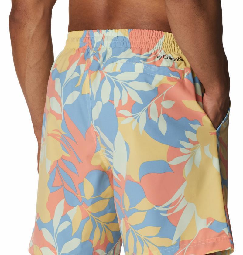 Summertide Stretch Printed Shorts, 6" Inseam - Mens - Cornstalk Floriated 5