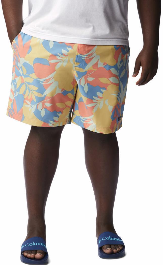 Summertide Stretch Printed Shorts, 8" Inseam - Big - Mens - Cornstalk Floriated 1