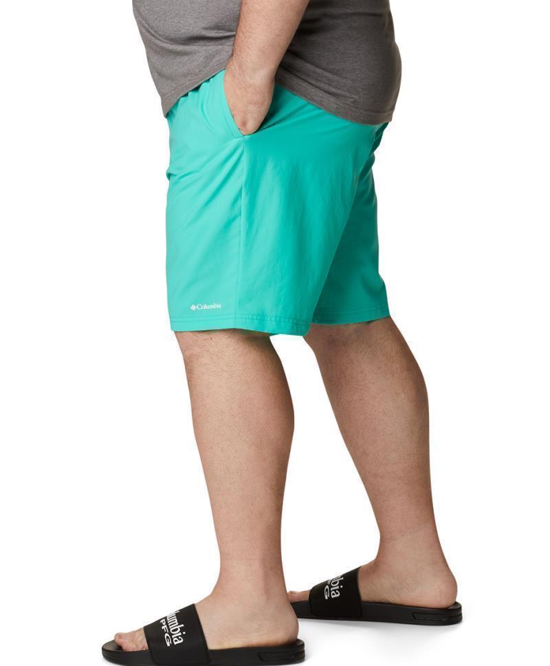 Summertide Stretch Shorts, 8" Inseam - Big - Mens - Electric Turquoise 3