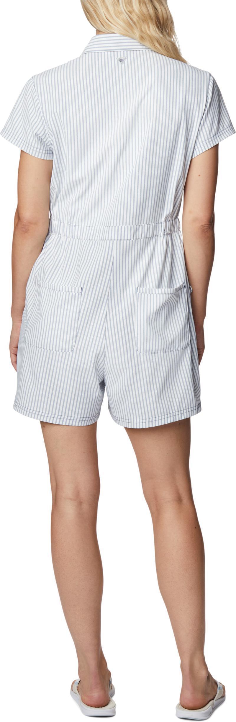 Sun Drifter Woven Romper, Reg - Womens - Carbon 3