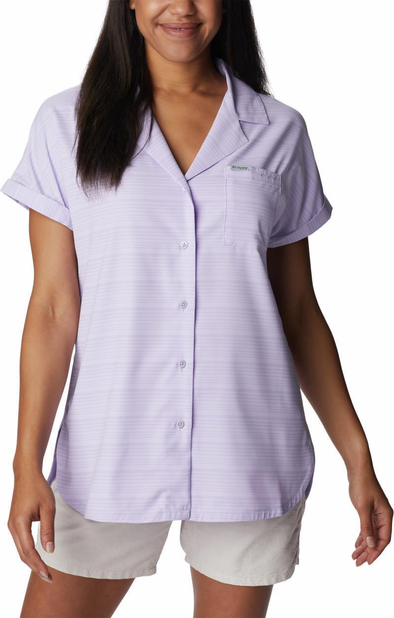 Sun Drifter Woven SS - Womens - Soft Violet Stripe 3