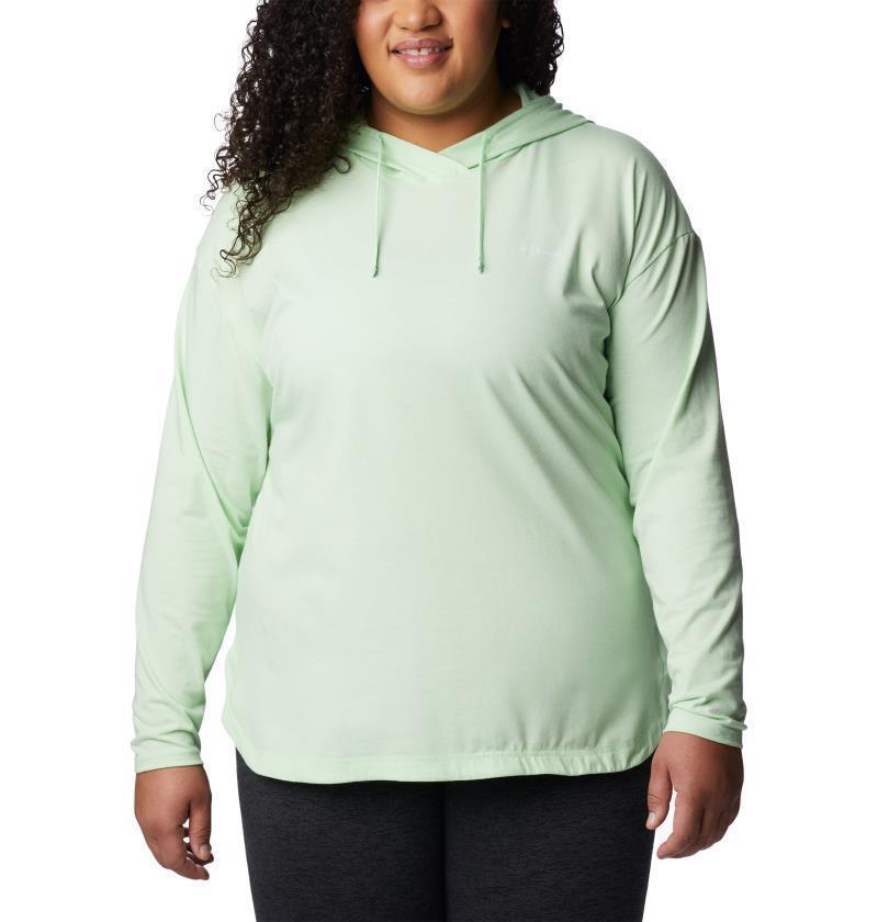 Sun Trek Hooded Pullover - Plus - Womens - Key West Heather 1