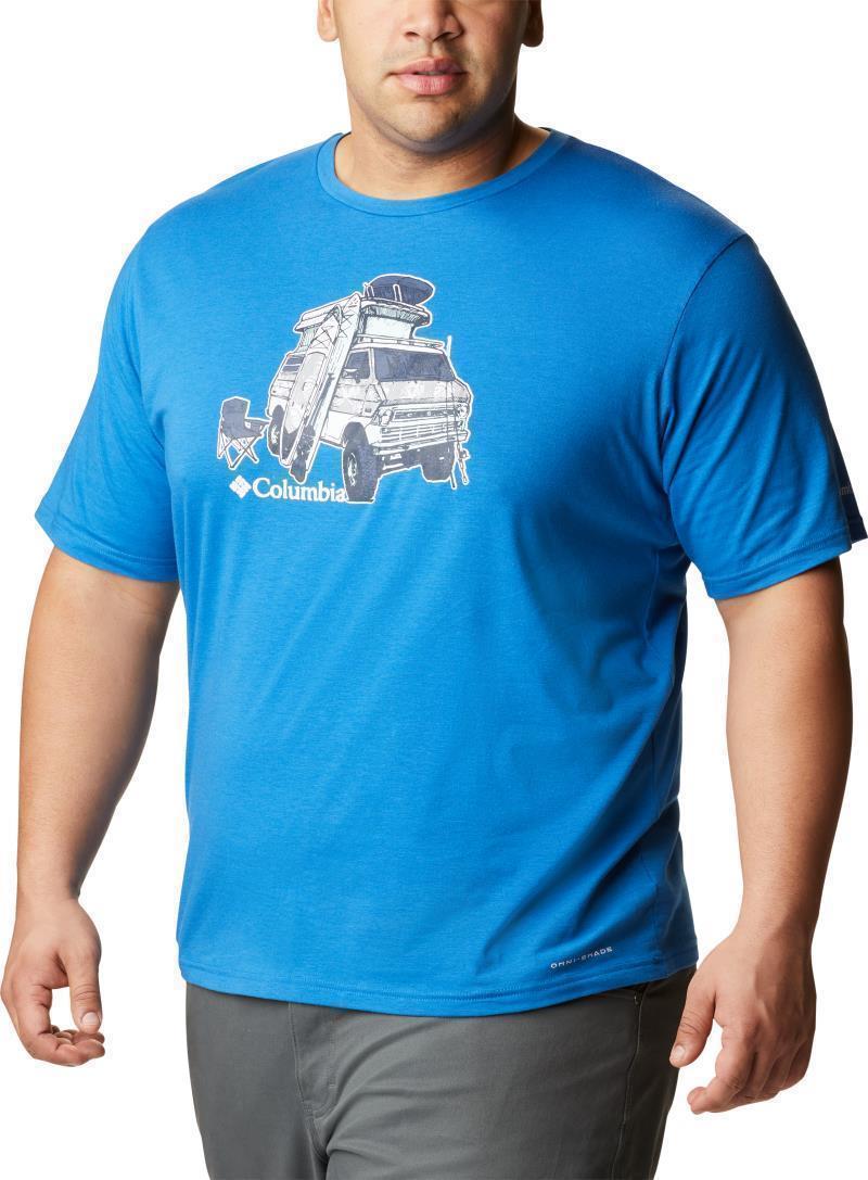 Sun Trek SS Graphic Tee - Big - Mens - Bright Indigo / H2O Fanatic Graphic 3