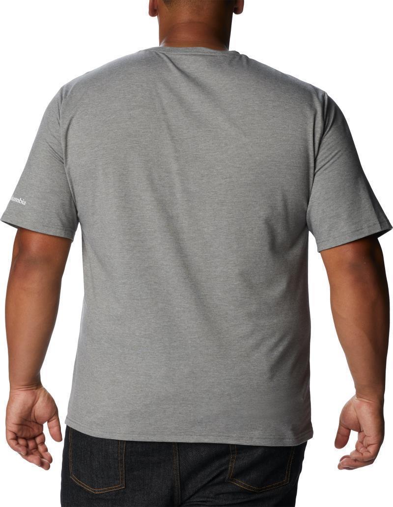 Sun Trek SS Graphic Tee - Big - Mens - City Grey Heather / Suntrek Trails Chest 2