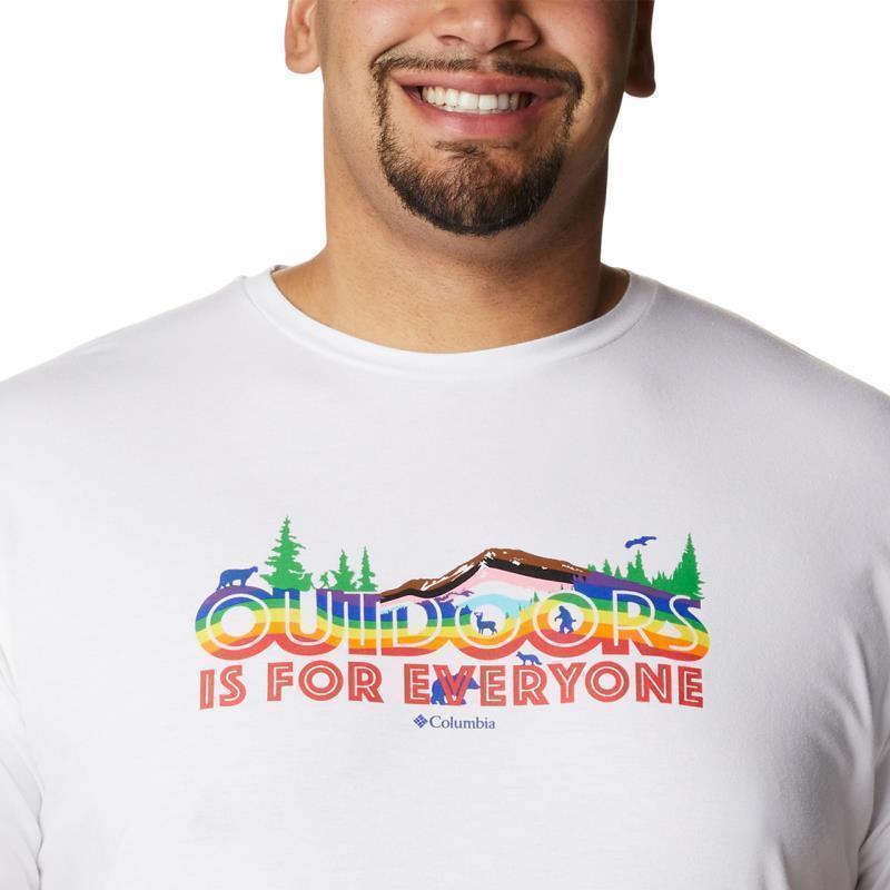Sun Trek SS Graphic Tee - Big - Mens - White / All For Outdoor Pride Graphic 5