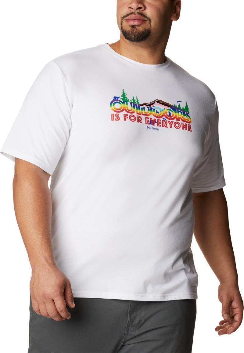 Sun Trek SS Graphic Tee - Big - Mens - White / All For Outdoor Pride Graphic 4