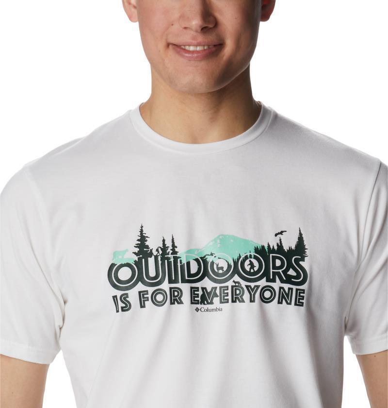 Sun Trek SS Graphic Tee - Big - Mens - White / All For Outdoors 1