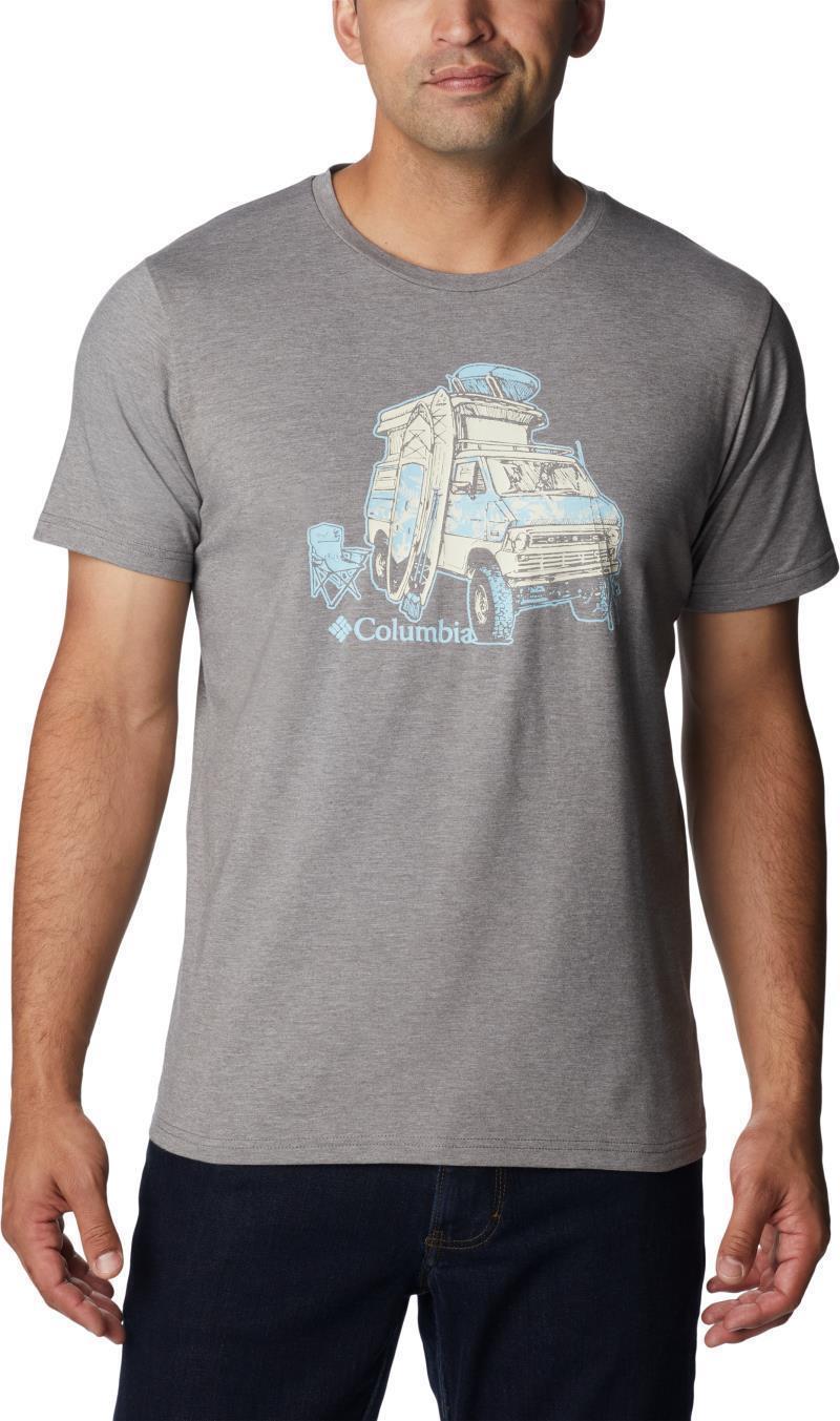 Sun Trek SS Graphic Tee - Tall - Mens - City Grey Heather / H2O Fanatic 2 1