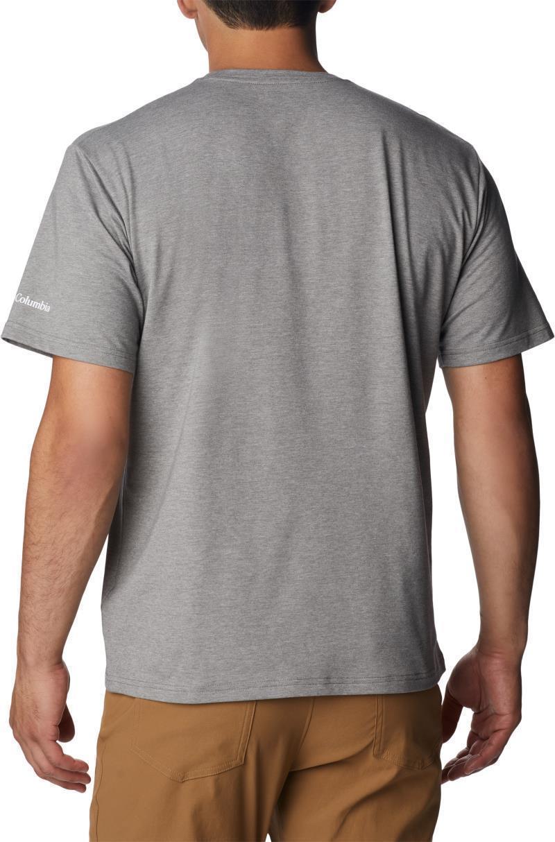 Sun Trek SS Graphic Tee - Tall - Mens - City Grey Heather / Suntrek Trails Chest 2