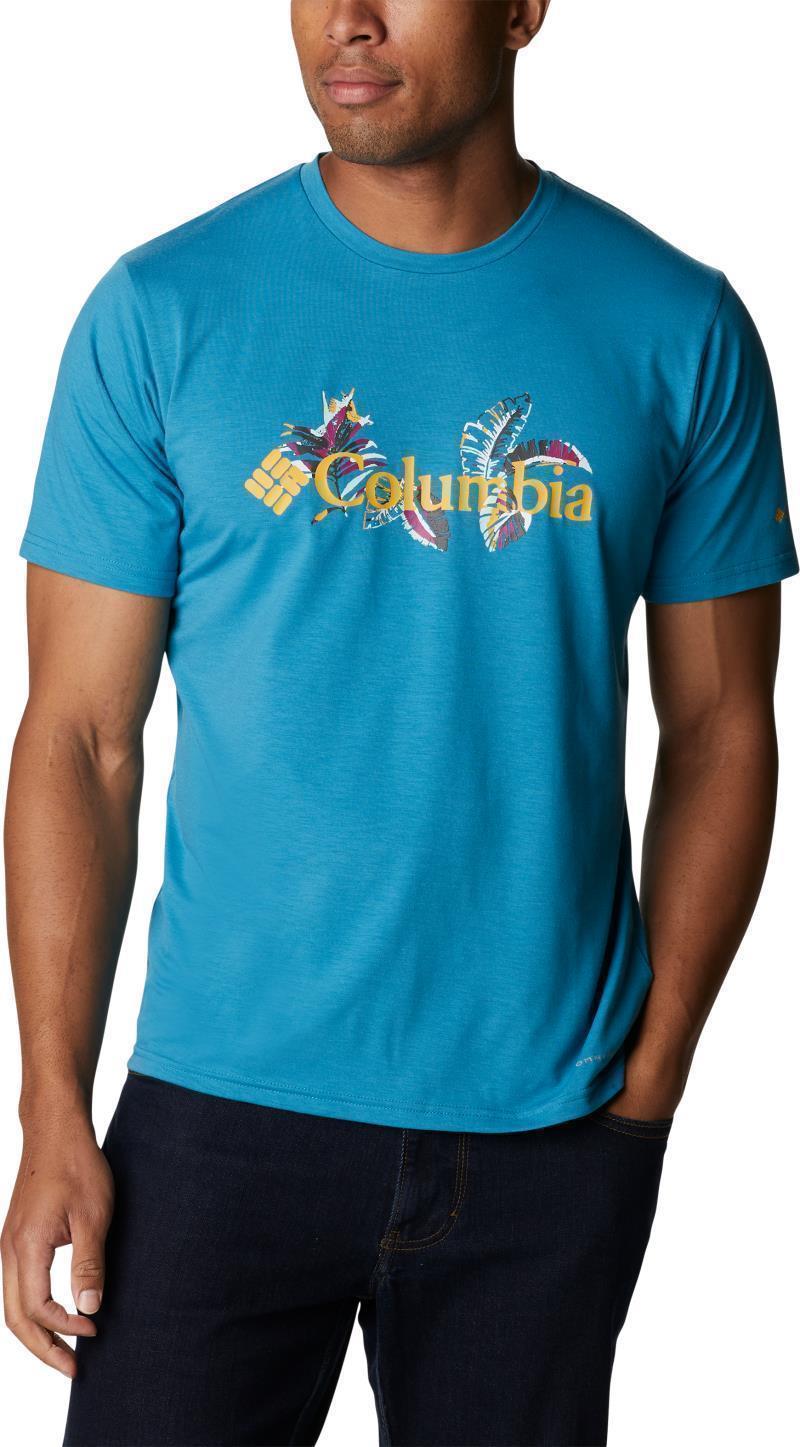 Sun Trek SS Graphic Tee - Tall - Mens - Deep Marine / Tropical Graphic 1