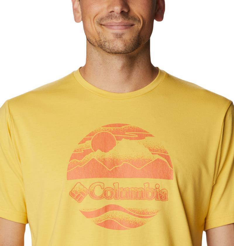 Sun Trek SS Graphic Tee - Tall - Mens - Golden Nugget / Stippled Scene Graphic 3