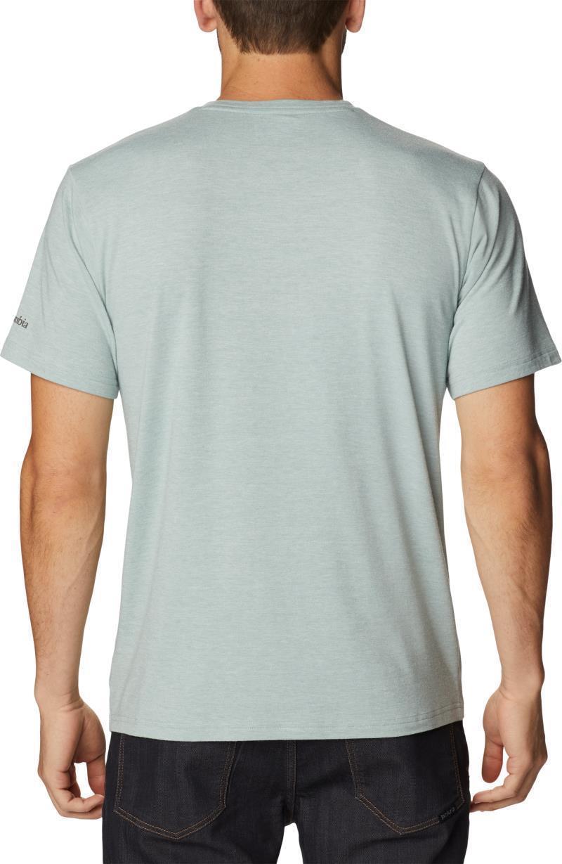 Sun Trek SS Graphic Tee - Tall - Mens - Niagara Heather / Palmed Hex Graphic 2