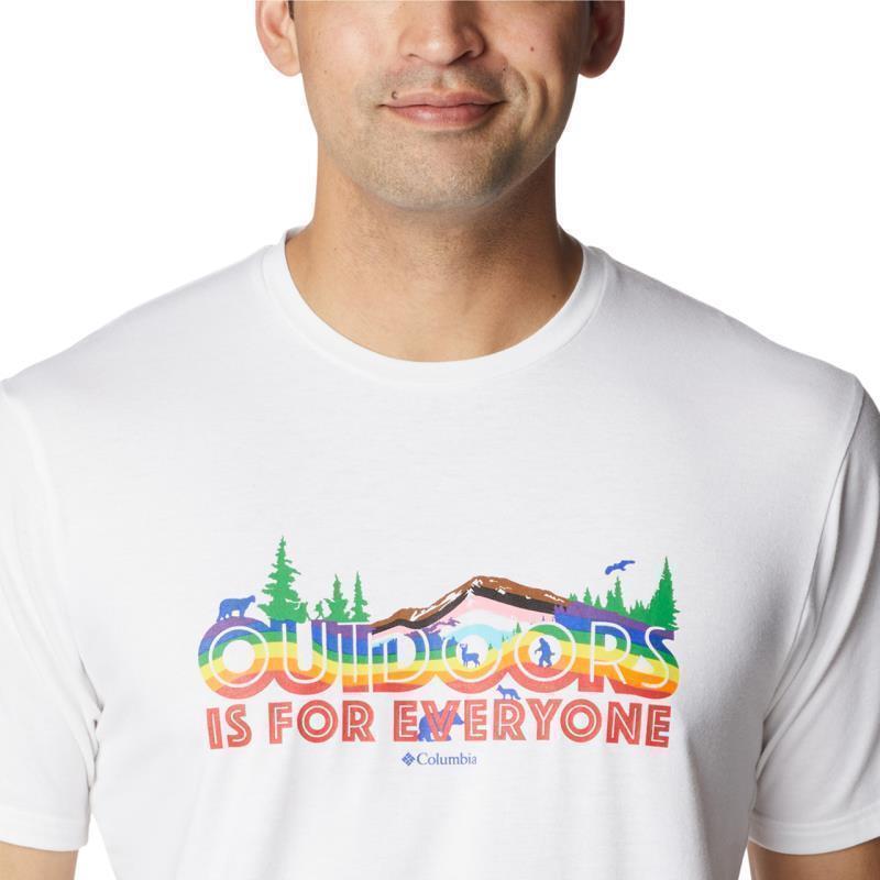 Sun Trek SS Graphic Tee - Tall - Mens - White / All For Outdoor Pride Graphic 5