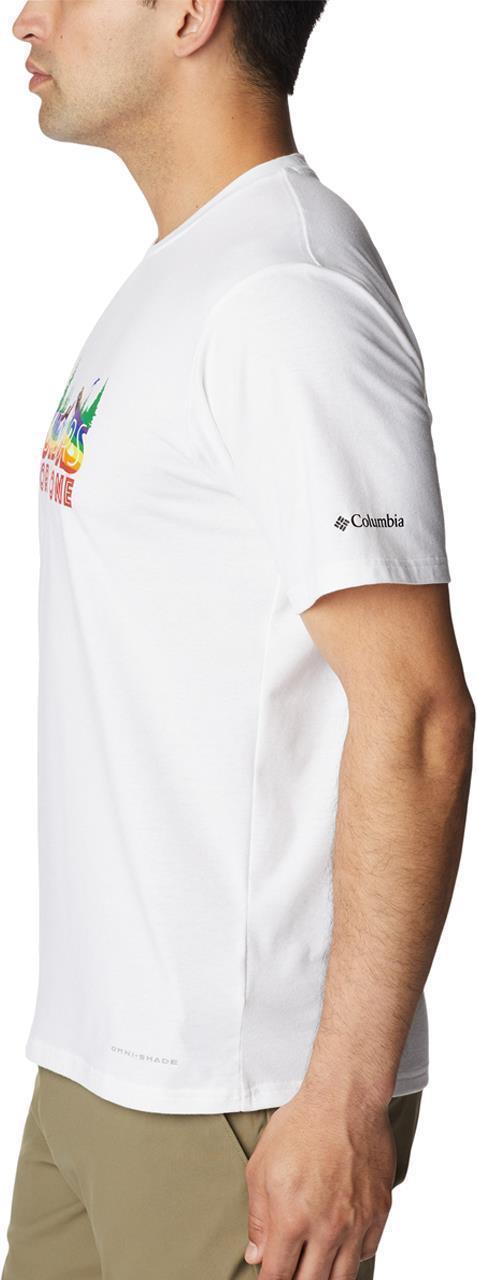 Sun Trek SS Graphic Tee - Tall - Mens - White / All For Outdoor Pride Graphic 3