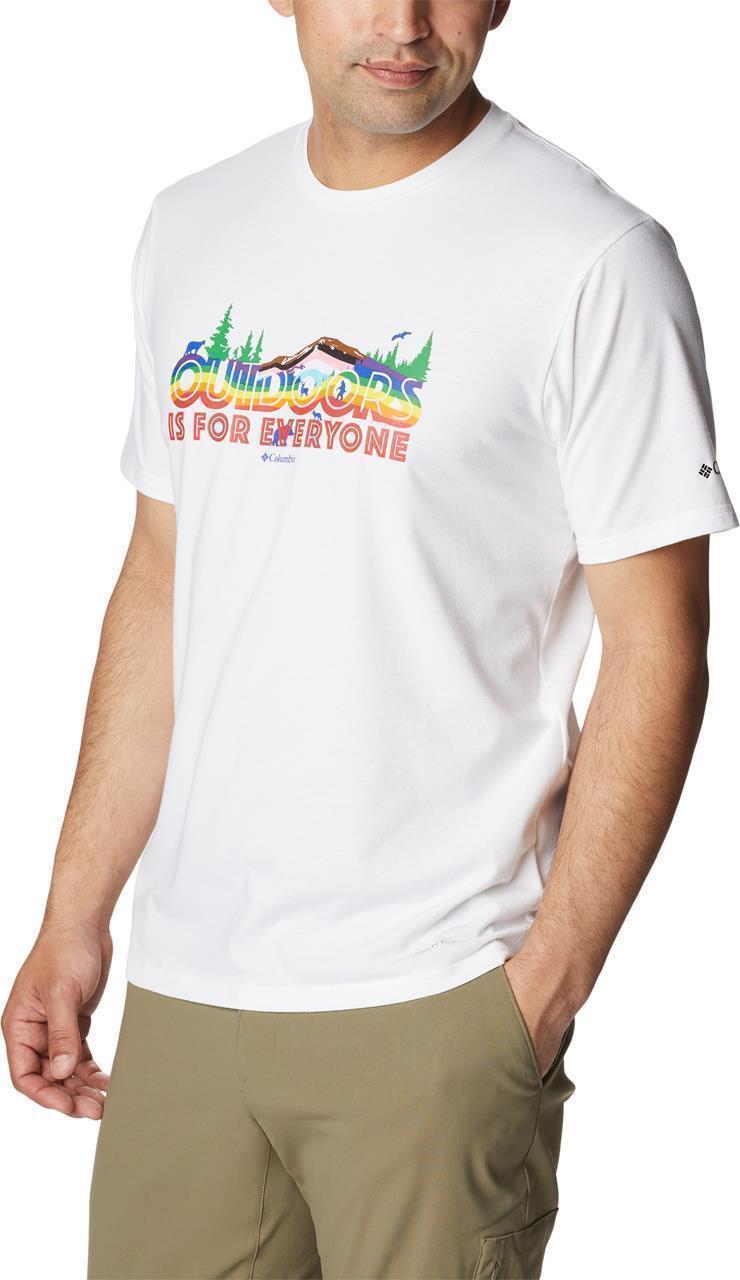 Sun Trek SS Graphic Tee - Tall - Mens - White / All For Outdoor Pride Graphic 4