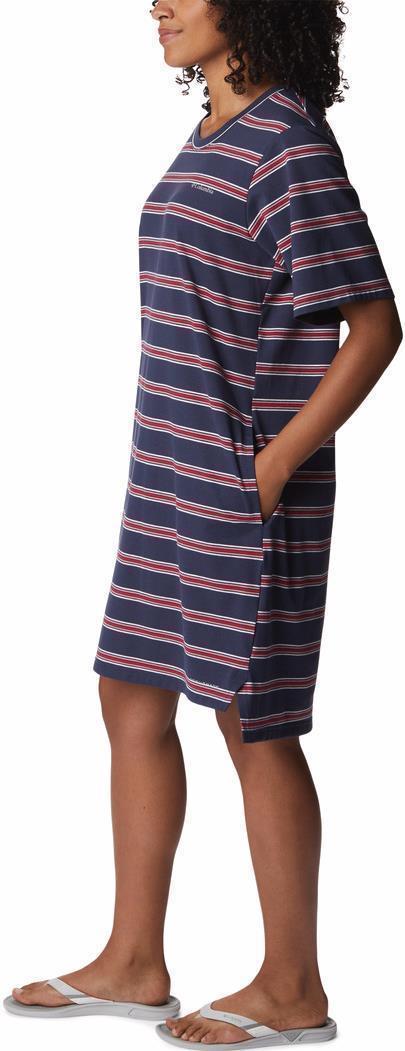 Sun Trek Tee Dress - nocturnal / sunshift stripe 1