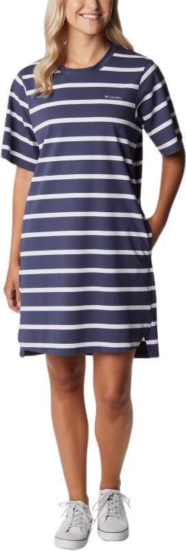 Sun Trek Tee Dress - nocturnal sunrise stripe 1