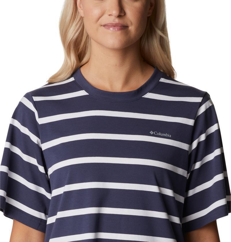 Sun Trek Tee Dress - nocturnal sunrise stripe 1